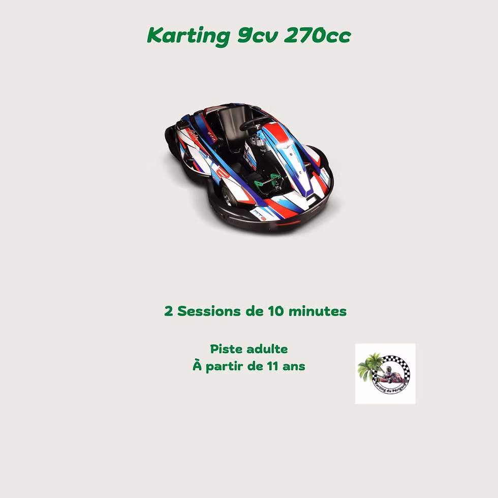 Karting 270cc 9cv - 2 Sessions de 10 minutes